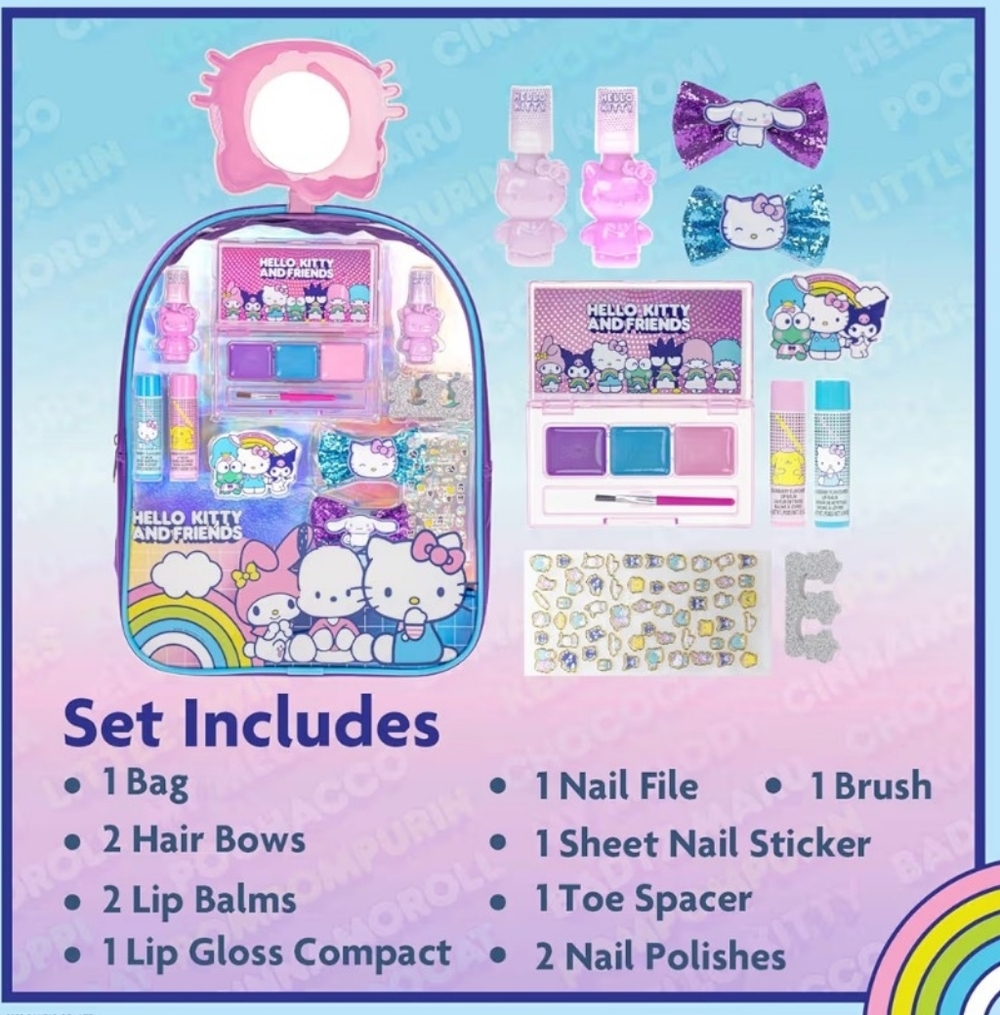 Hello Kitty & Friends Mini Backpack Beauty Set - Picture 2 of 9
